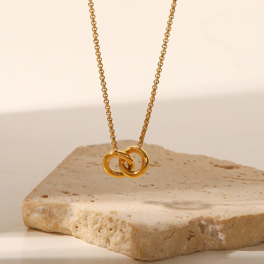 amethyst & sable aurea union necklace in 18k gold