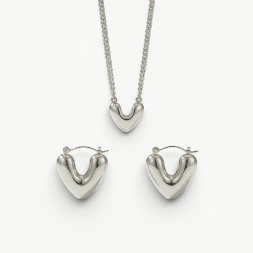 amethyst & sable aurea amour set in silver