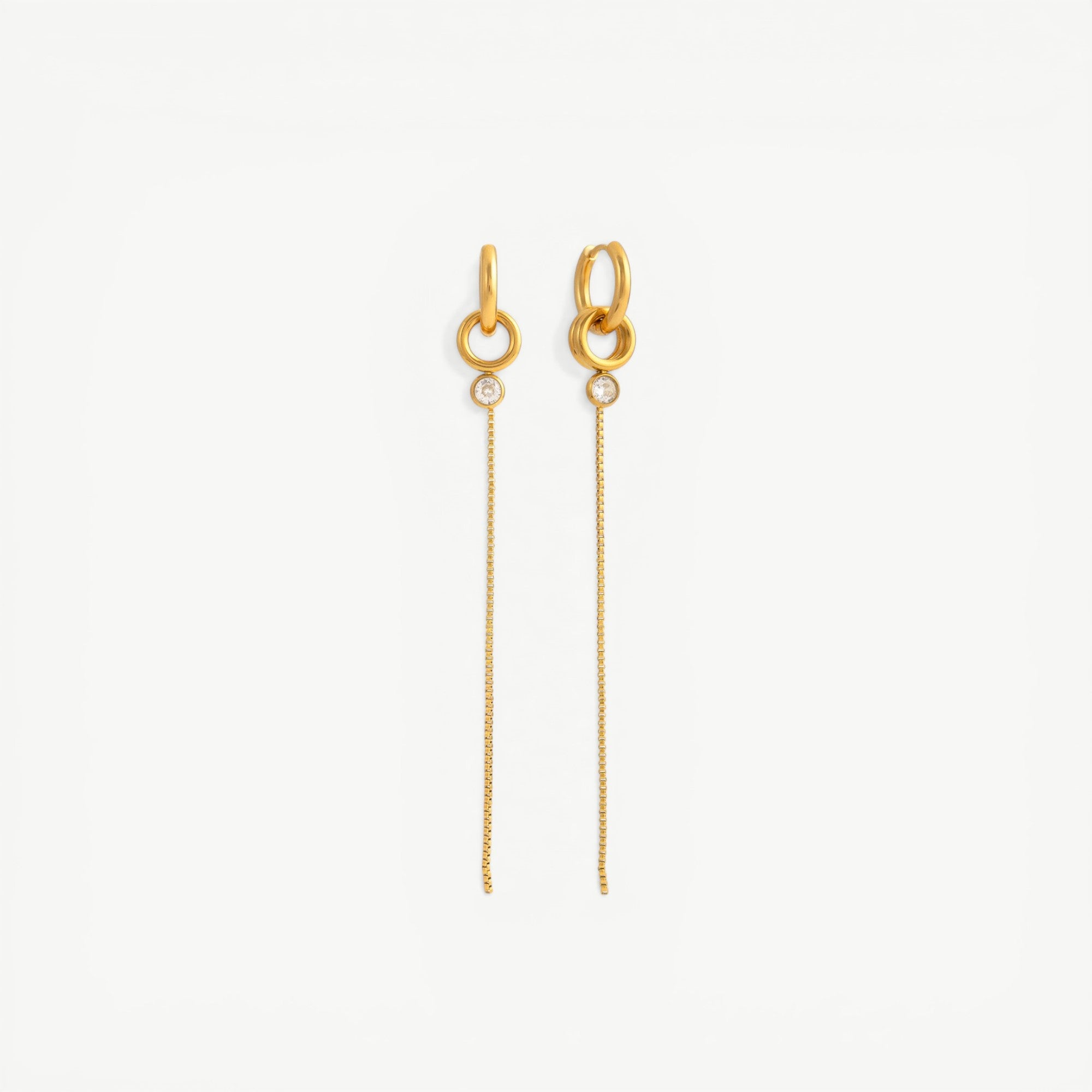 amethyst & sable aurea drop earrings in 18k gold