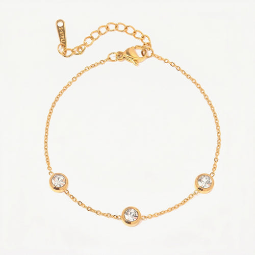 amethyst & sable aurea orbit bracelet in 18k gold