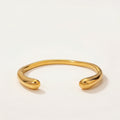 amethyst & sable axis arc cuff in 18K gold