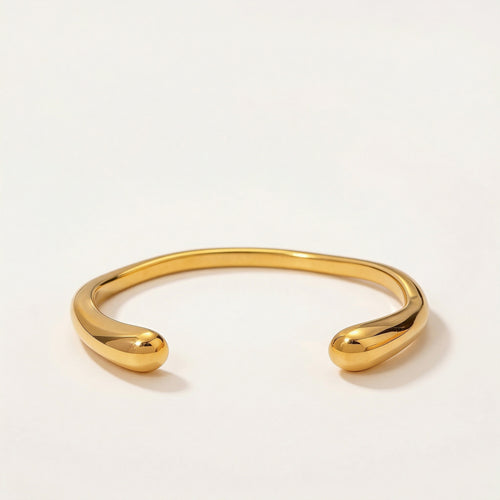 amethyst & sable axis arc cuff in 18K gold