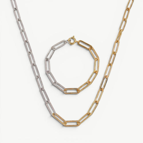 amethyst & sable axis cadence set in 18k gold and stainless steel