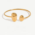 amethyst & sable axis form cuff in goid