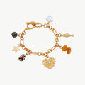 amethyst & sable calypso keepsake bracelet in 18k gold