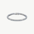 amethyst & sable luma tennis bracelet in silver