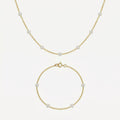 amethyst & sable selene pearl strand set in 18K gold