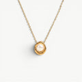 amethyst & sable selene tide pearl necklace in 18k gold
