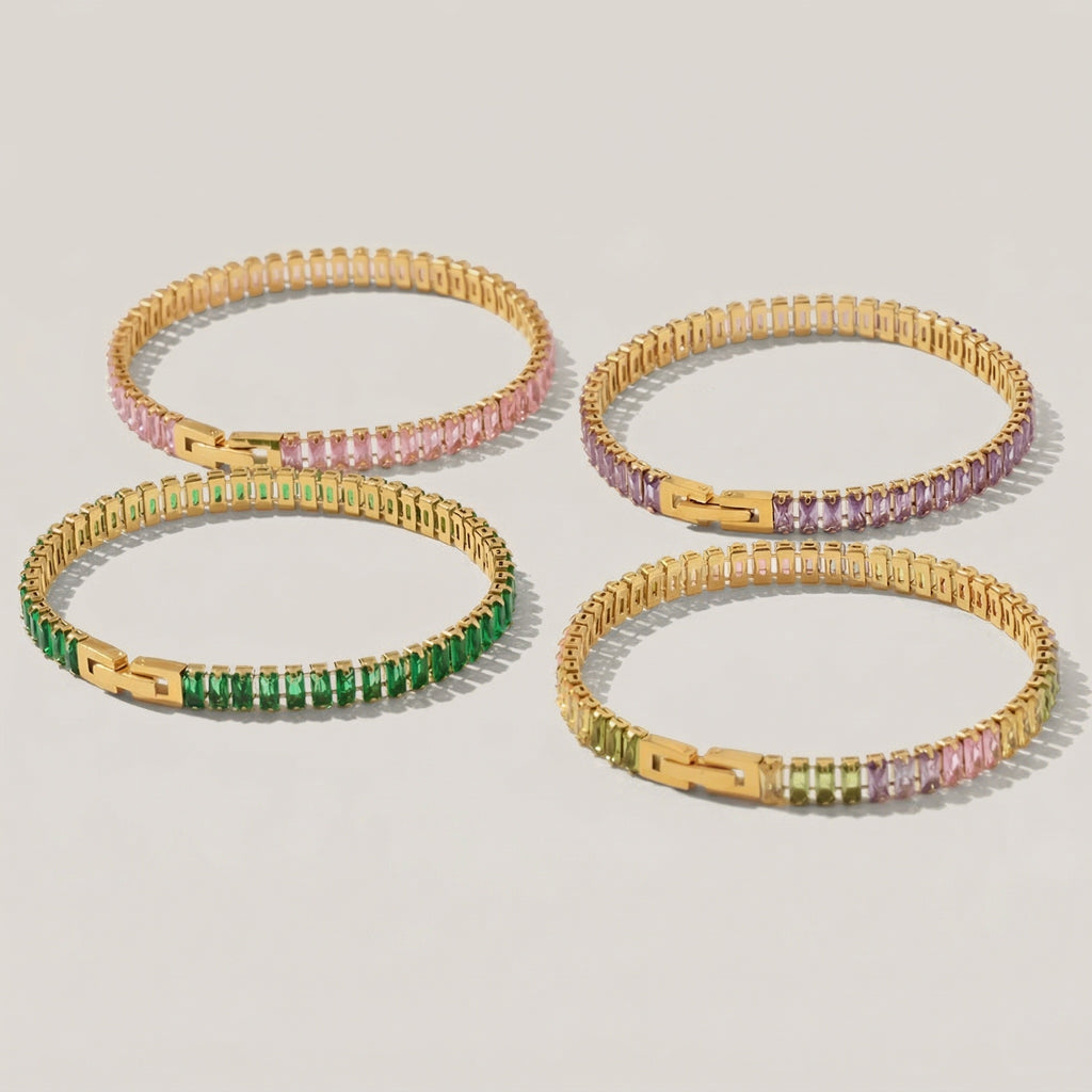 collection of amethyst & sable soleil prism bracelets 