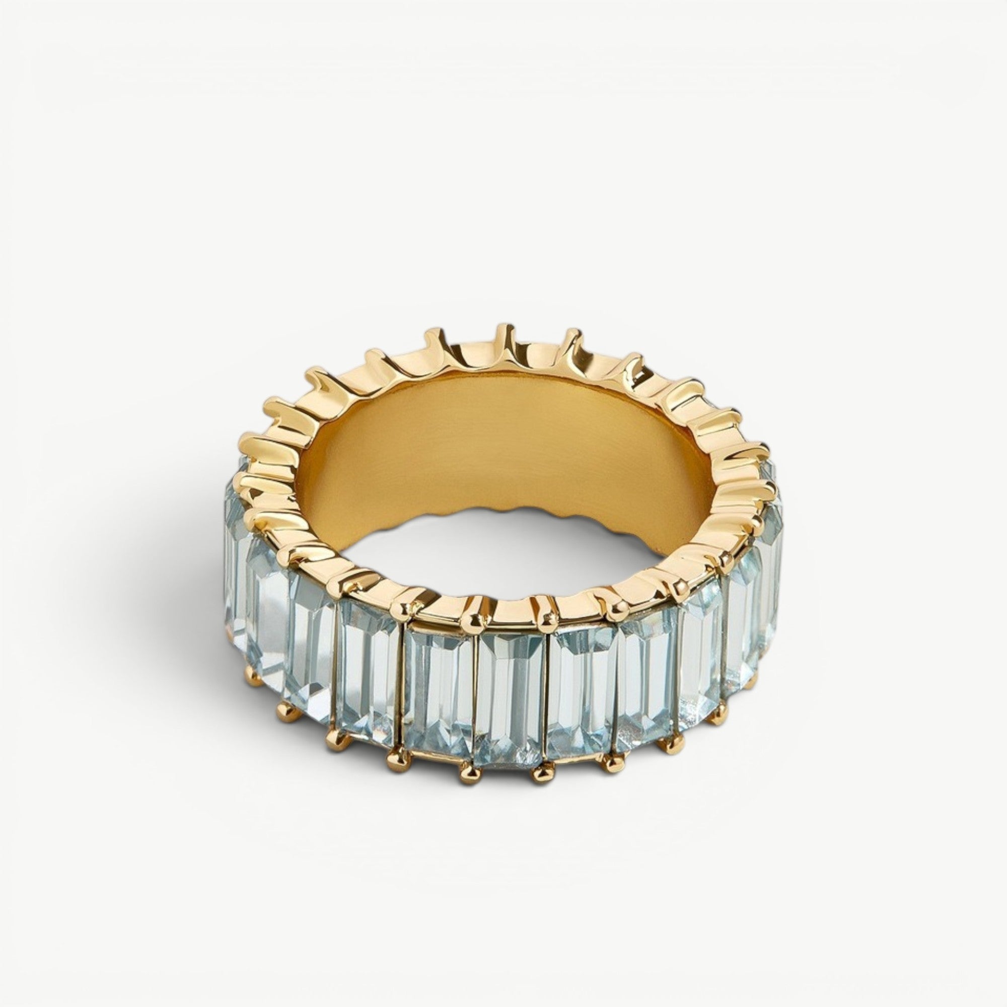 amethyst & sable soleil prism ring in azure