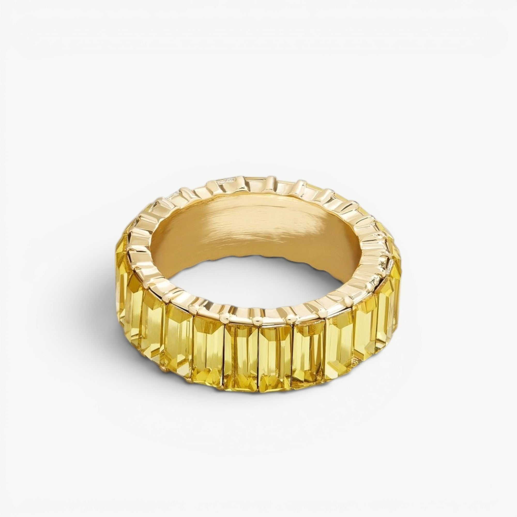 amethyst & sable soleil prism ring in honey