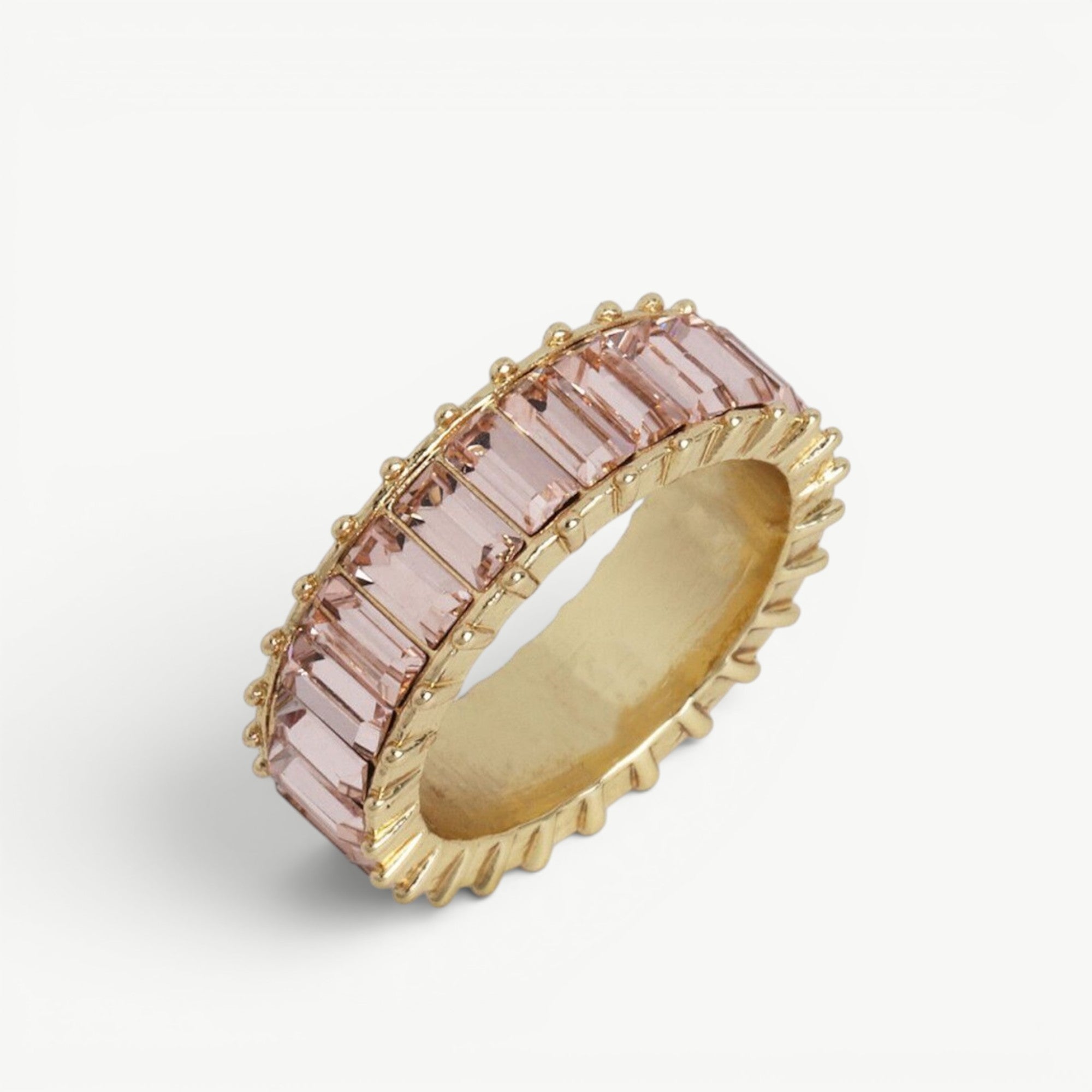 amethyst & sable soleil prism ring in rose