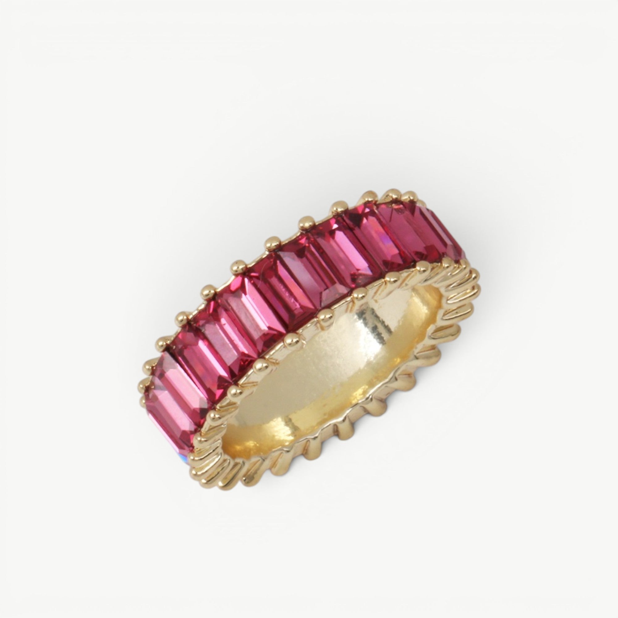 amethyst & sable soleil prism ring in rouge