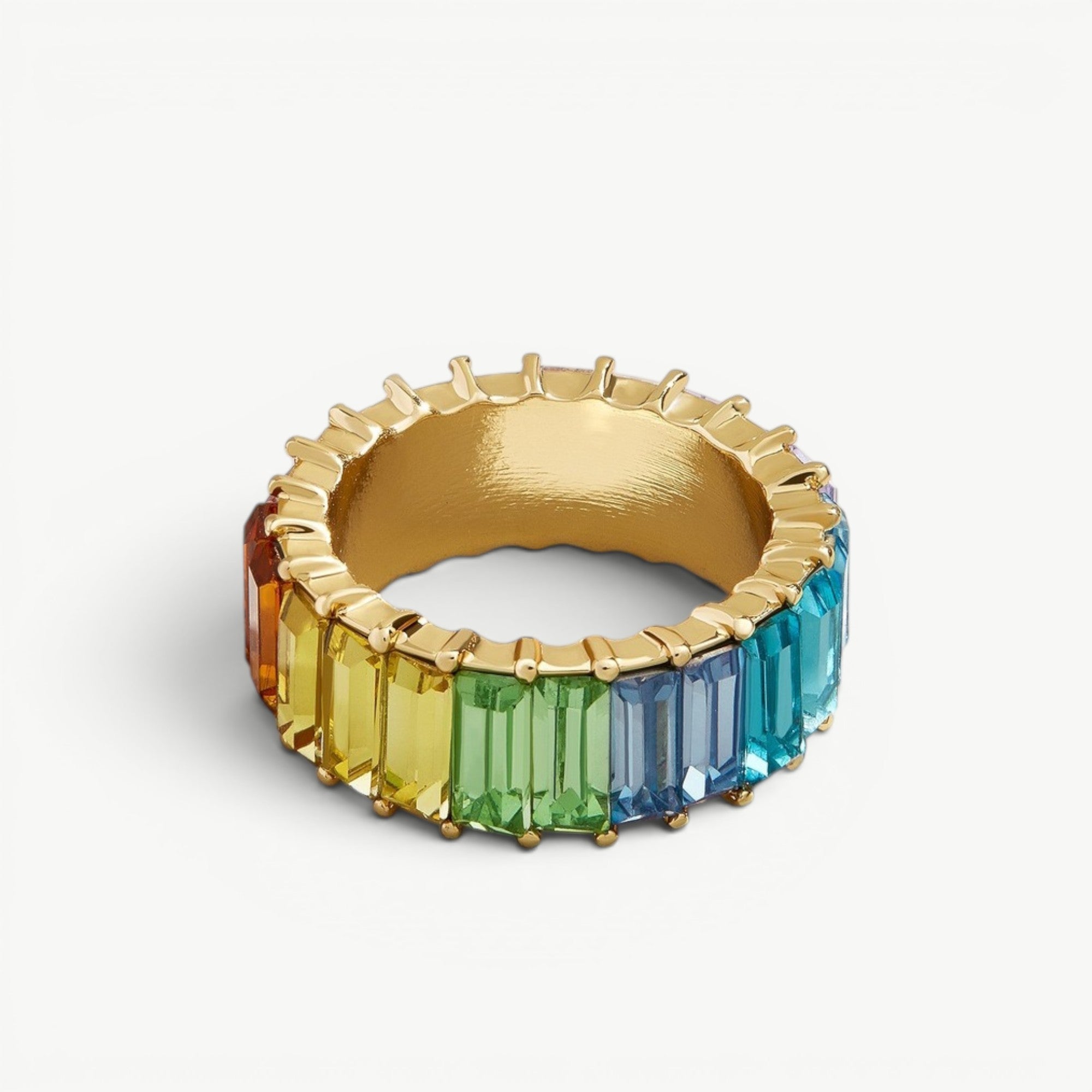 amethyst & sable soleil prism ring in sorbet