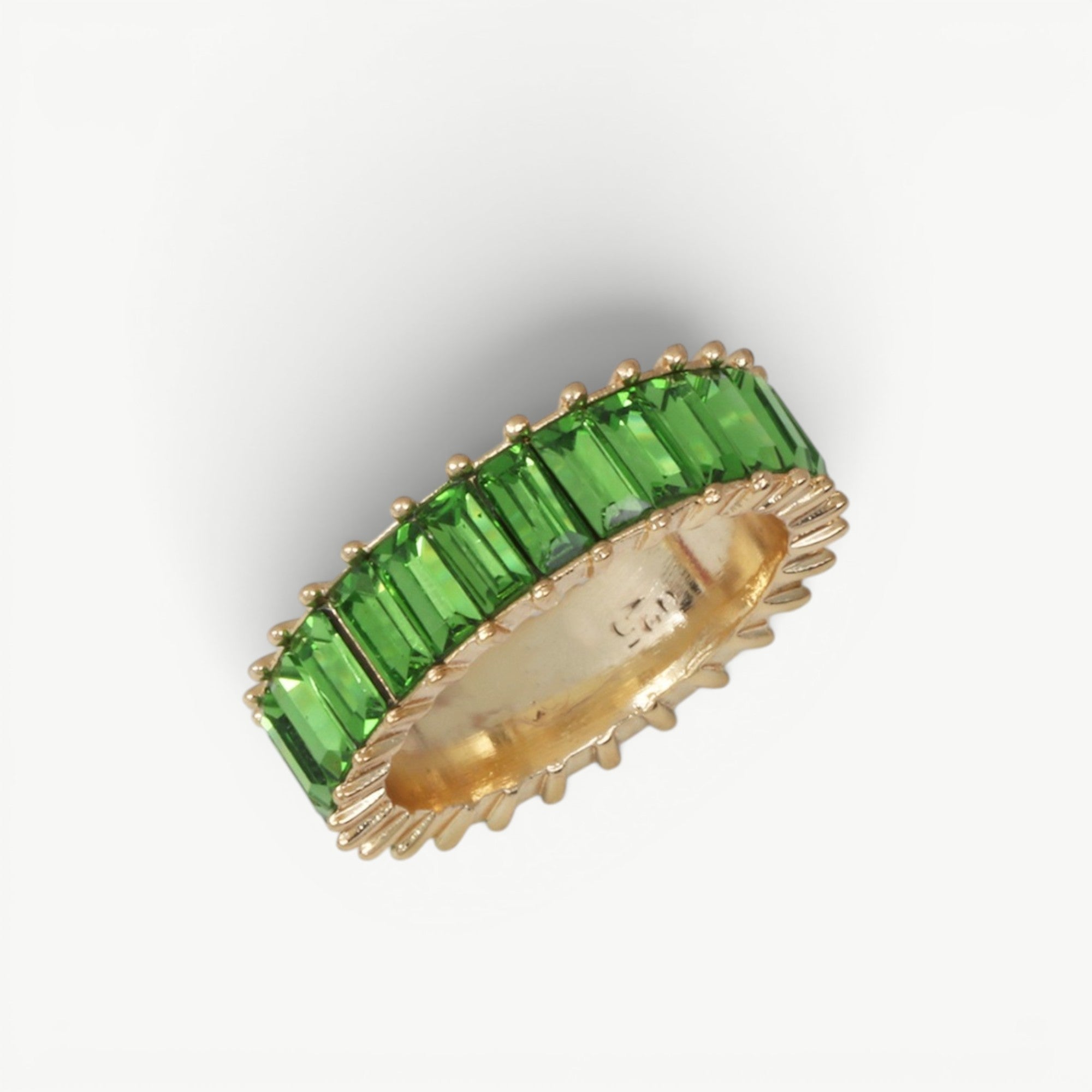 amethyst & sable soleil prism ring in verdant