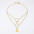 amethyst & sable aurea cascade necklace in 18k gold