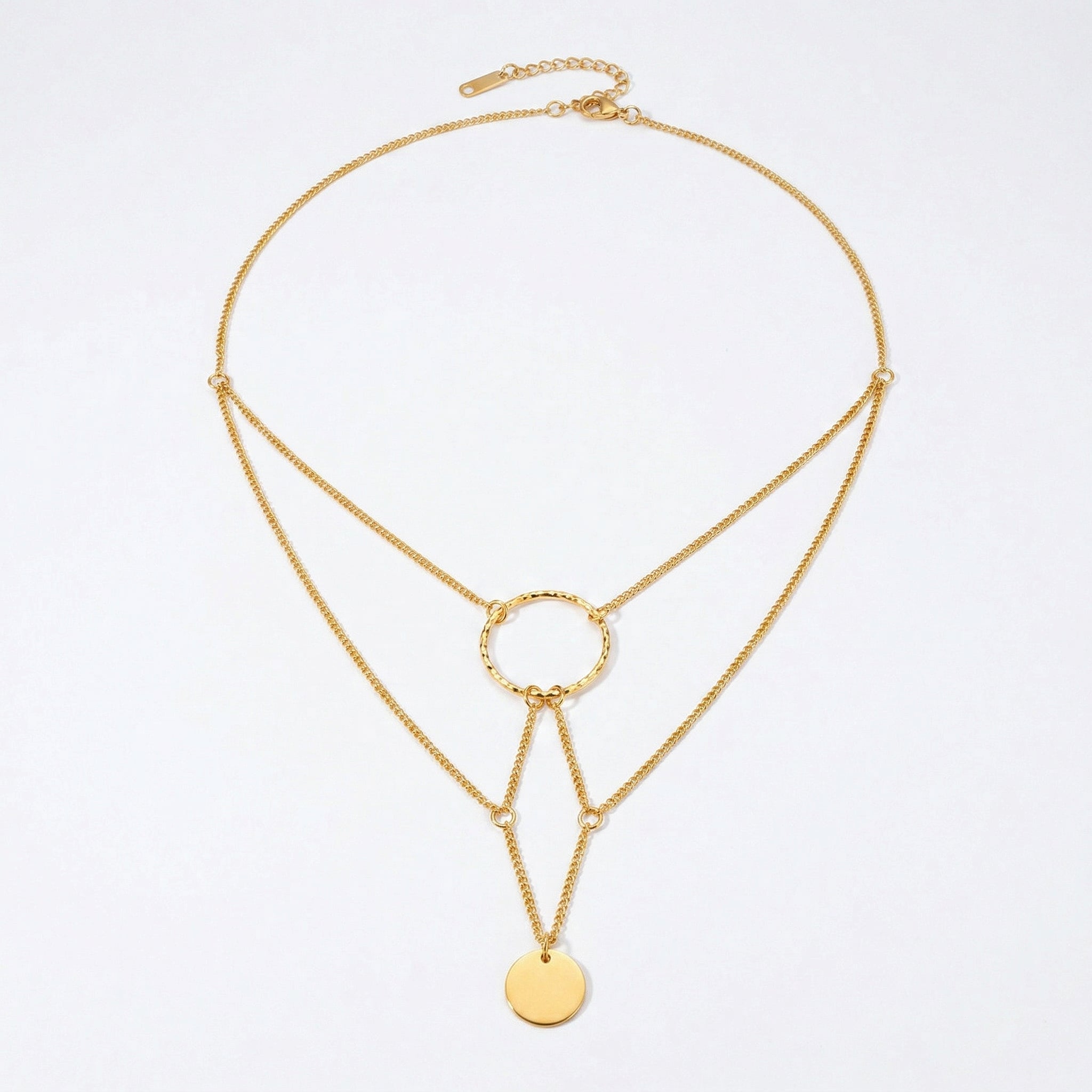 amethyst & sable aurea cascade necklace in 18k gold