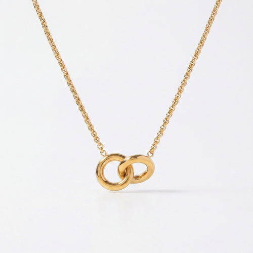 amethyst & sable aurea union necklace in 18k gold