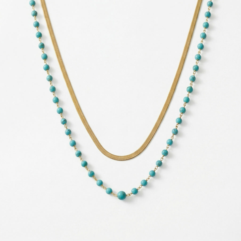 amethyst & sable calypso azure necklace in 18k gold