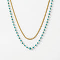 amethyst & sable calypso azure necklace in 18k gold